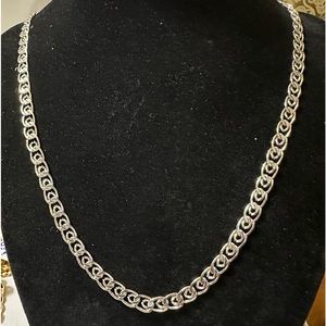 Stainless steel braided style chain 20”long